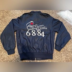 A Day In The Life Of Canada Bomber Jacket 80s Vintage Medium Club House